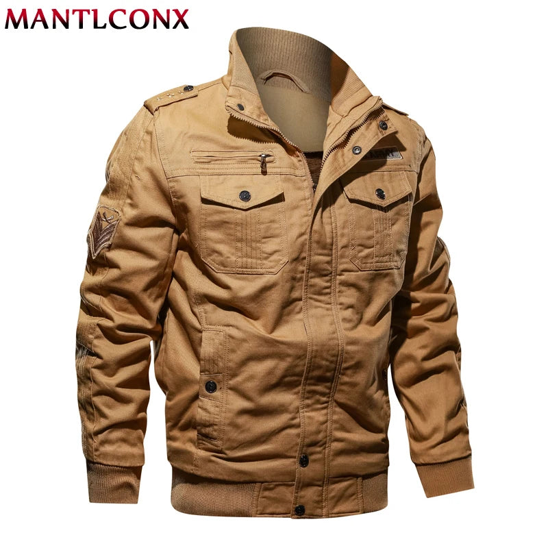 6XL Military Jacket Men Winter Thick Thermal Coat Army Pilot Jackets Air Force Cargo Jacket Windbreaker Men Pakas Male